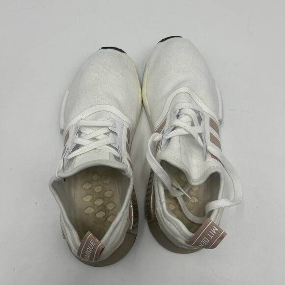 Adidas NMD R1 Womens Size 8.5 White Beige Athletic Running Shoes Sneakers FV2475 - Picture 5 of 9